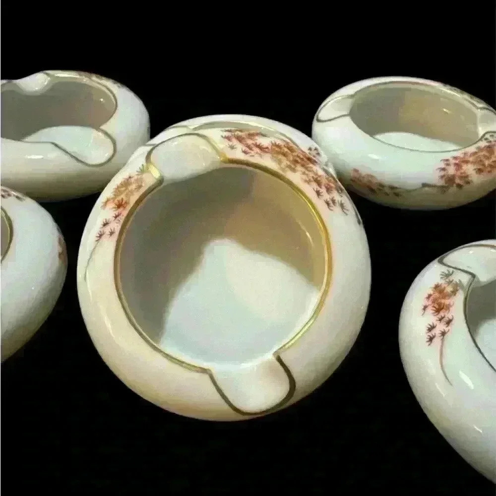 Vtg 50's Fukagawa Arita ashtrays - Picture 3 of 6